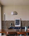 WOMO Silver Fluted Dome Pendant Light-WM2660 thumbnail