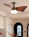 WOMO Small Silver Low Profile Ceiling Fan Lamp - WM5150 thumbnail