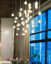 WOMO Cascading Glass Ball Dining Room Chandelier-WM2648 thumbnail
