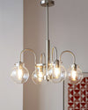 WOMO Clear Glass Globe Arm Chandelier-WM2719 thumbnail
