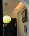 WOMO Swirl Glass Globe Pendant Light-WM2613 thumbnail