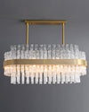 WOMO Gold Rectangular Crystal Chandelier-WM2548 thumbnail