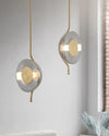 WOMO Pendulum Glass Disc Pendant Light-WM2501 thumbnail