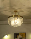 WOMO Round Textured/Seeded Glass Chandelier-WM2741 thumbnail