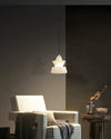 WOMO Hat Shaded Alabaster Pendant Light-WM2896 thumbnail