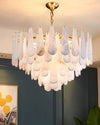 WOMO Tiered Raindrop Alabaster Chandelier-WM2395 thumbnail