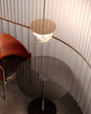 WOMO Alabaster Globe Disc Pendant Light-WM2921 thumbnail