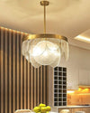 WOMO Round Textured/Seeded Glass Chandelier-WM2741 thumbnail