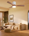 WOMO 3 Wood Blade Hugger Ceiling Fan Lamp-WM5116 thumbnail