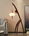 WOMO Flying Saucer Tripod Wood Floor Lamp-WM7136 thumbnail