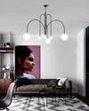 WOMO Glass Globe Arm Chandelier-WM2522 thumbnail