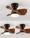 WOMO Small Flush Mount Ceiling Fan Lamp-WM5114 thumbnail