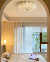 WOMO Pleated Glass Flush Mount Ceiling Light-WM1133 thumbnail