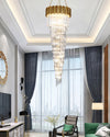 WOMO Gold Cascading Crystal Chandelier-WM2185d thumbnail
