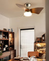 WOMO Small Silver Low Profile Ceiling Fan Lamp - WM5150 thumbnail
