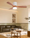 WOMO 3 Wood Blade Hugger Ceiling Fan Lamp-WM5116 thumbnail