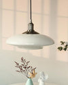 WOMO Milk Glass Flying Saucer Pendant Light-WM2748 thumbnail