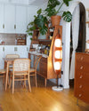 WOMO Modern Wood Oval Floor Lamp-WM7080 thumbnail