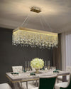 WOMO Rectangular Crystal Fringe Chandelier-WM2349 thumbnail