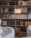 WOMO Wood Fabric Shaded Floor Lamp-WM7101 thumbnail