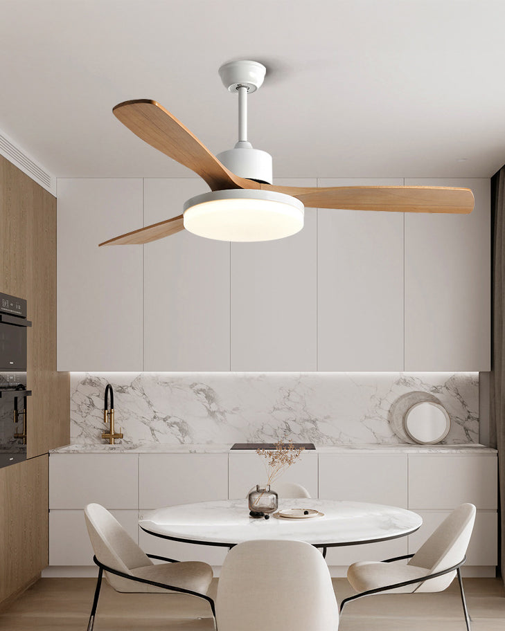WOMO 42" Wood-look Ceiling Fan Lamp - WM5154
