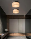 WOMO Drum Alabaster Flush Mount Ceiling Light-WM1143 thumbnail