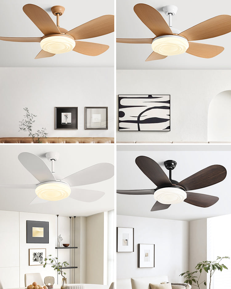 WOMO 52 inch Low Profile Ceiling Fan with Bright Light - WM5165