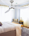 WOMO Coastal White Large Ceiling Fan Lamp-WM5055 thumbnail