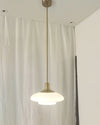 WOMO Milk Glass Flying Saucer Pendant Light-WM2748 thumbnail