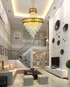 WOMO Tiered Gold Crystal Chandelier-WM2745 thumbnail