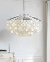 WOMO Tiered Capiz Round Chandelier-WM2346 thumbnail