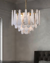 WOMO Tiered Raindrop Alabaster Chandelier-WM2395 thumbnail