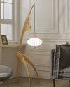 WOMO Flying Saucer Tripod Wood Floor Lamp-WM7136 thumbnail