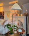 WOMO Pleated Floor Lamp with Tray-WM7079 thumbnail