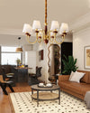 WOMO Fabric Shaded Chandelier-WM2954 thumbnail