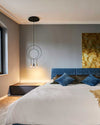 WOMO Black Ring Pendant Light-WM2608 thumbnail