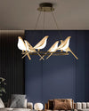 WOMO Gold Bird Round Chandelier-WM2512d thumbnail
