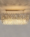WOMO Rose Gold Linear Crystal Chandelier-WM2546 thumbnail