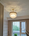 WOMO Round Textured/Seeded Glass Chandelier-WM2741 thumbnail