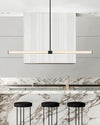 WOMO Fluted Glass Linear Chandelier-WM2776 thumbnail
