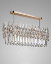 WOMO Rose Gold Linear Crystal Chandelier-WM2546 thumbnail
