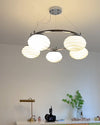 WOMO Fluted Glass Globe Round Chandelier-WM2767 thumbnail