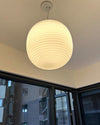 WOMO Lantern Ribbed Milk Glass Pendant Light-WM2676 thumbnail