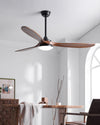 WOMO Large Wood Ceiling Fan with Light - WM5161 thumbnail