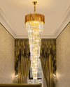 WOMO Gold Cascading Crystal Chandelier-WM2185d thumbnail
