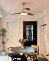 WOMO Silver and Walnut Ceiling Fan Lamp - WM5149 thumbnail
