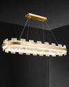 WOMO Gold Alabaster Round Chandelier-WM2394 thumbnail