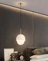 WOMO Alabaster Globe Pendant Light-WM2903 thumbnail