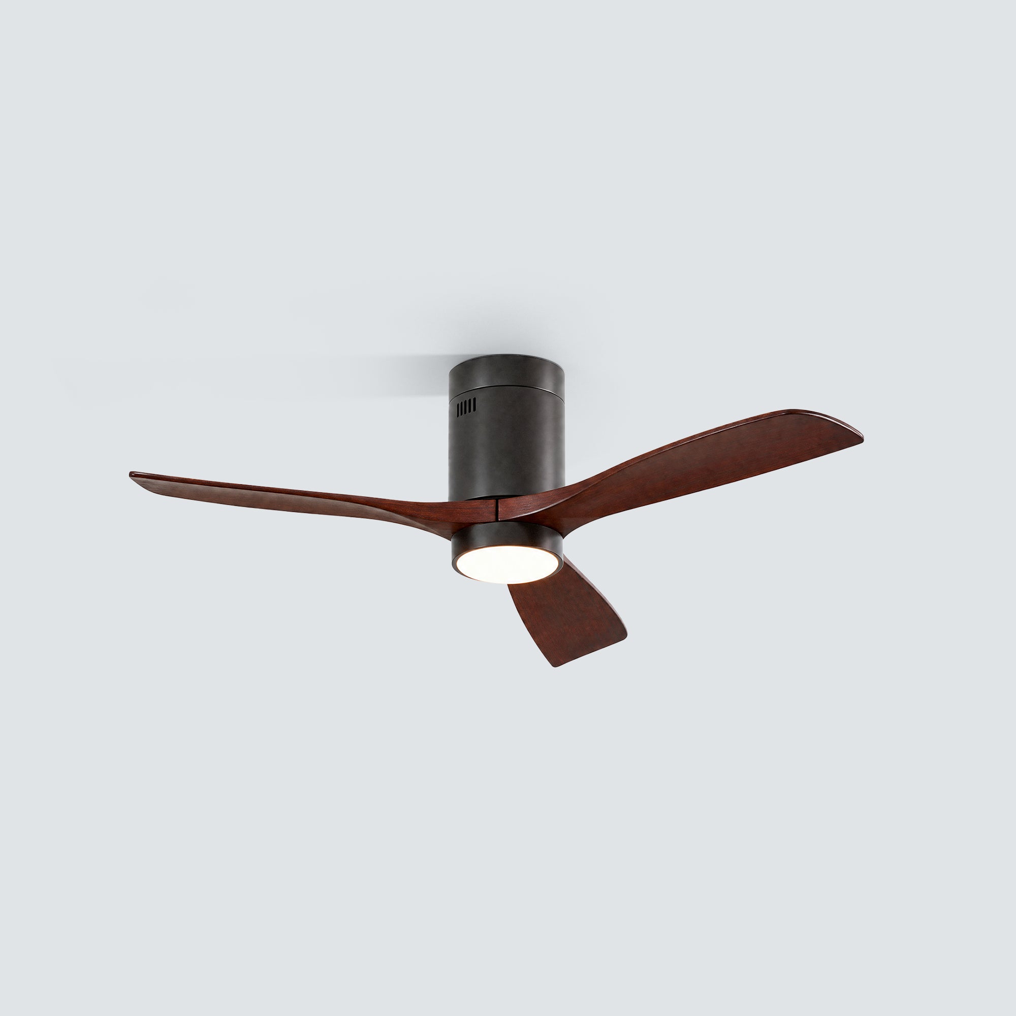 WOMO Mid-century Modern Hugger Ceiling Fan Lamp-WM5067
