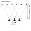 WOMO Small Cone Pendant Light-WM2298 thumbnail